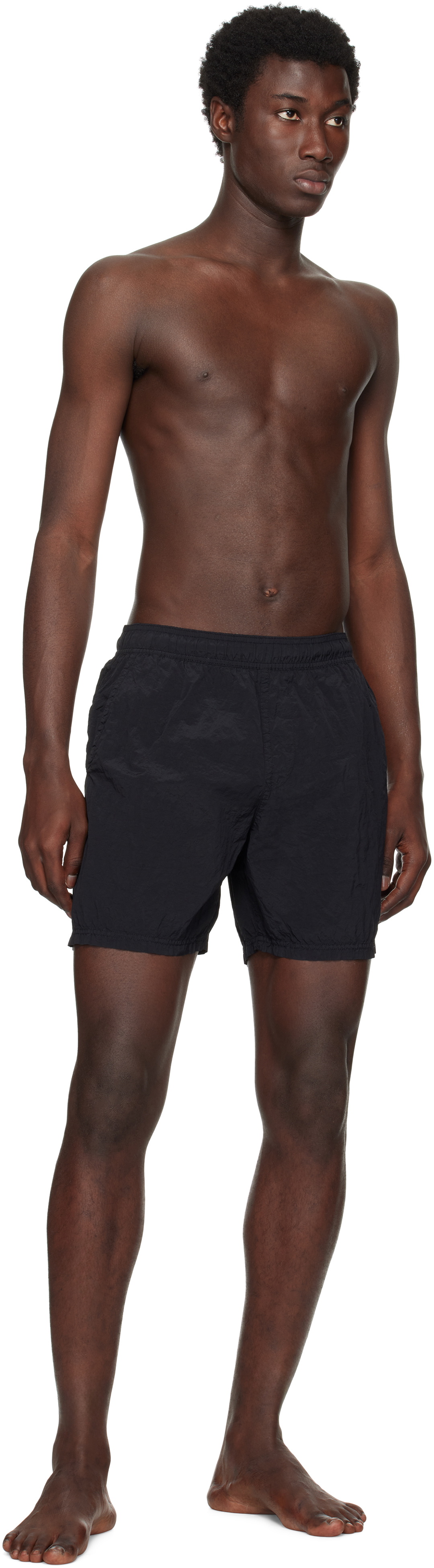 Stone Island Black B100004 Nylon Metal Swim Shorts