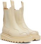 Toga Pulla SSENSE Exclusive Beige Platform Chelsea Boots