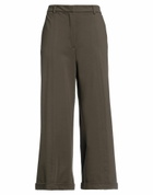 Manila Grace Womens Pants Military in Green
