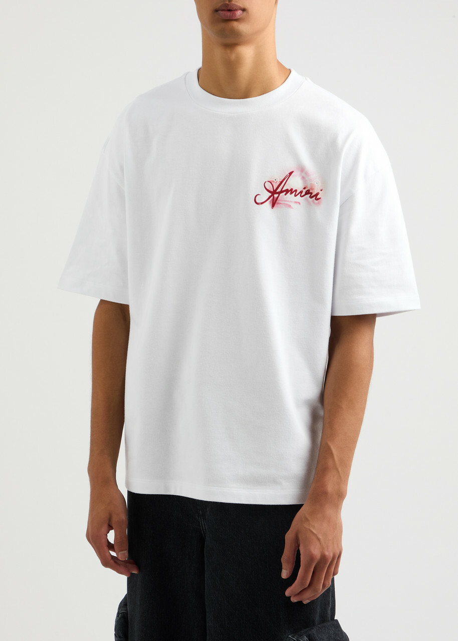 Amiri Paradise Printed Cotton T-shirt White Amiri