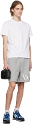 Valentino Grey Logo Shorts