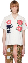 NOMA t.d. White Flower & Cactus Shirt