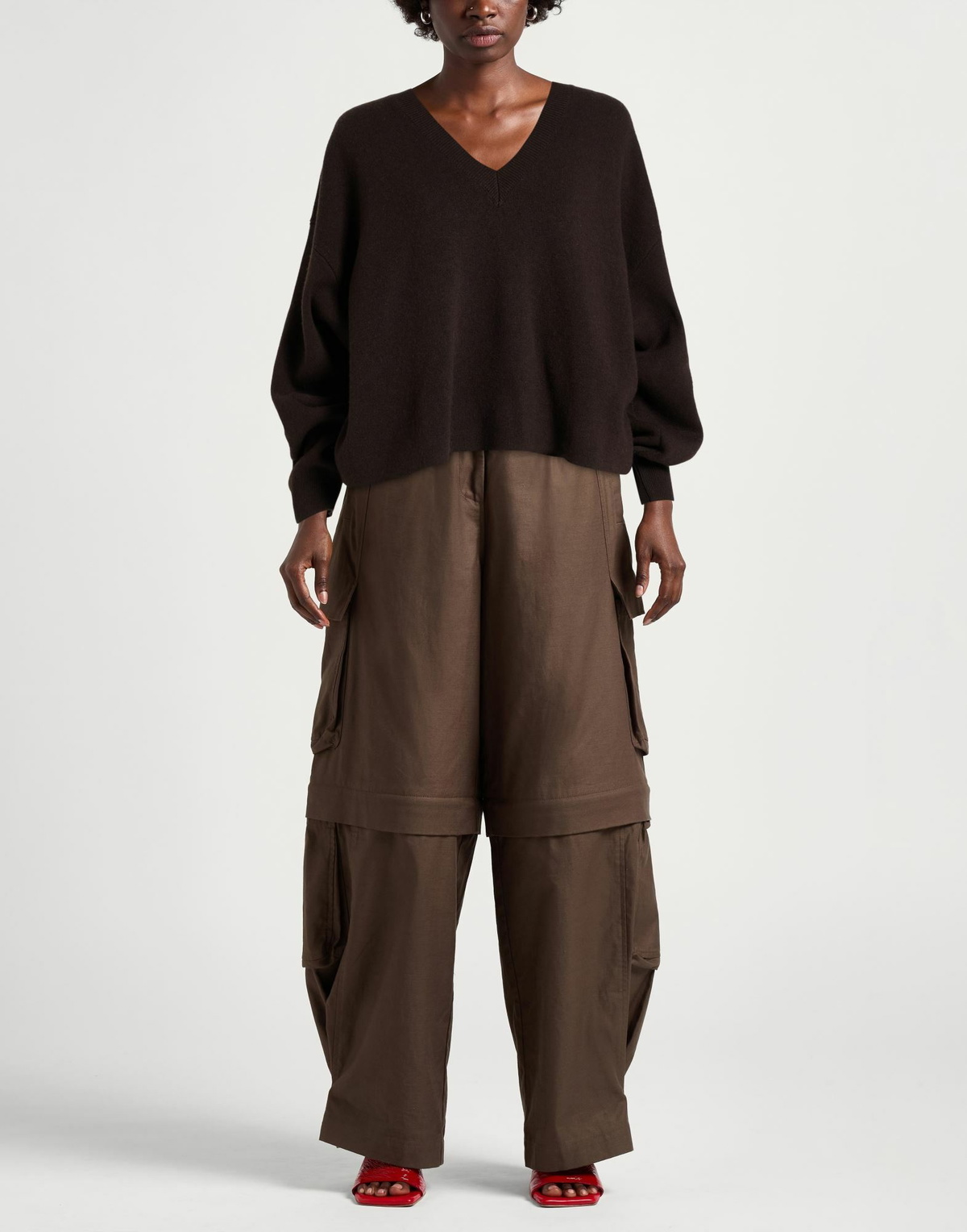 Maje Womens Sweater Dark in Brown