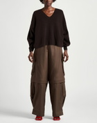 Maje Womens Sweater Dark in Brown