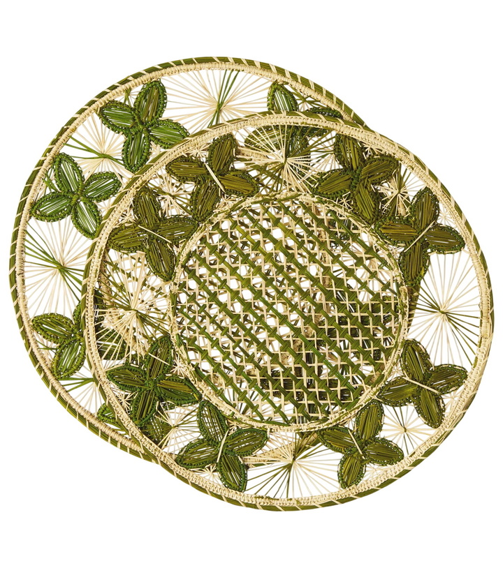 Photo: Cabana Louloudi set of 2 wicker placemats