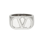 Valentino Silver Valentino Garavani VLogo Ring