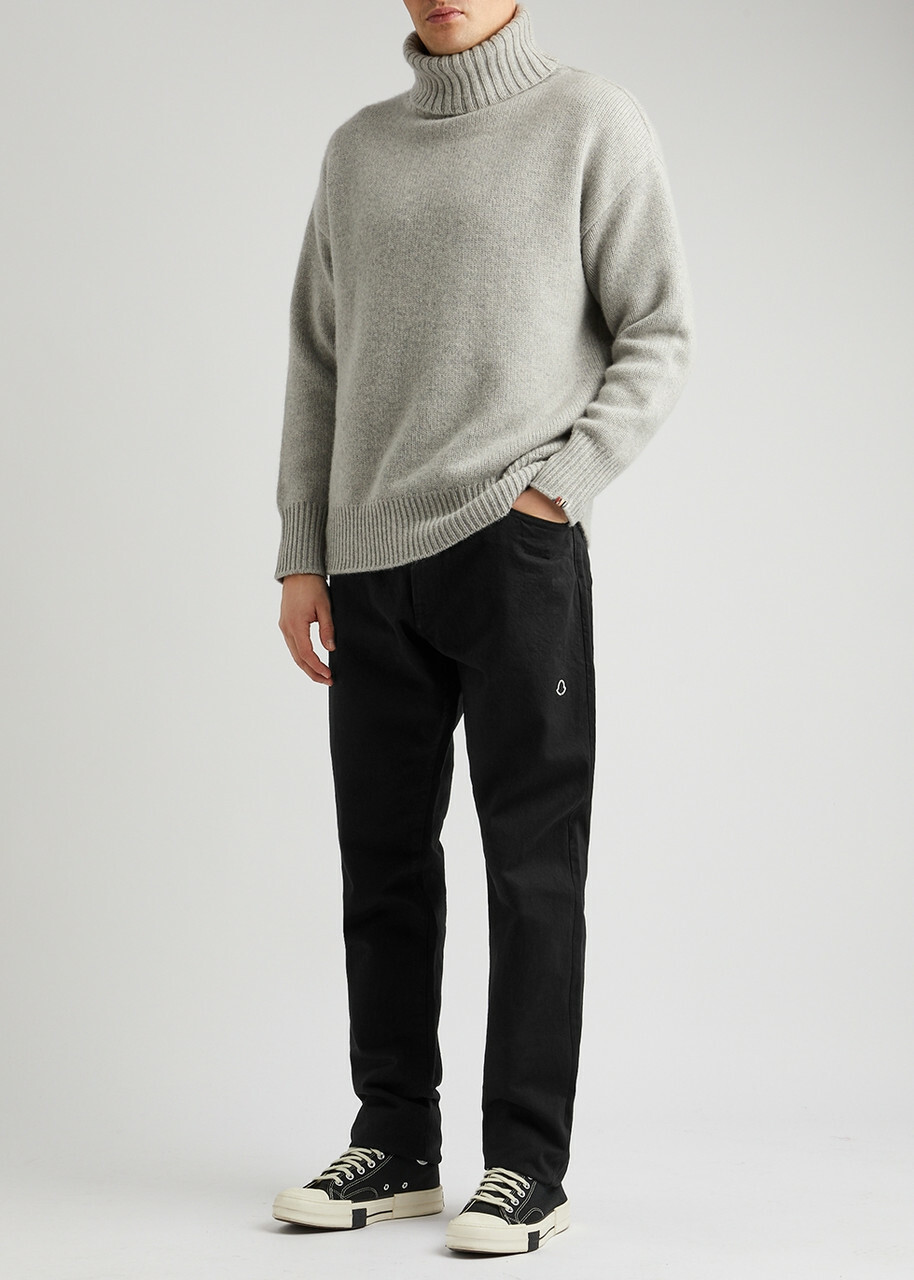 Moncler Genius 7 Moncler Frgmt Straight-leg Jeans Black