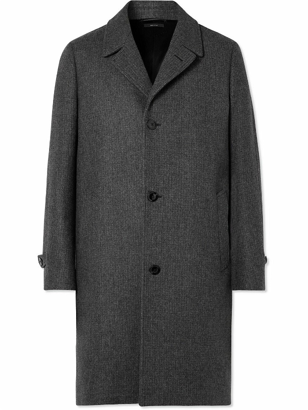 Photo: TOM FORD - Checked Virgin Wool and Cashmere-Blend Coat - Gray