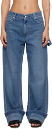 Simone Rocha Blue Straight Leg Jeans