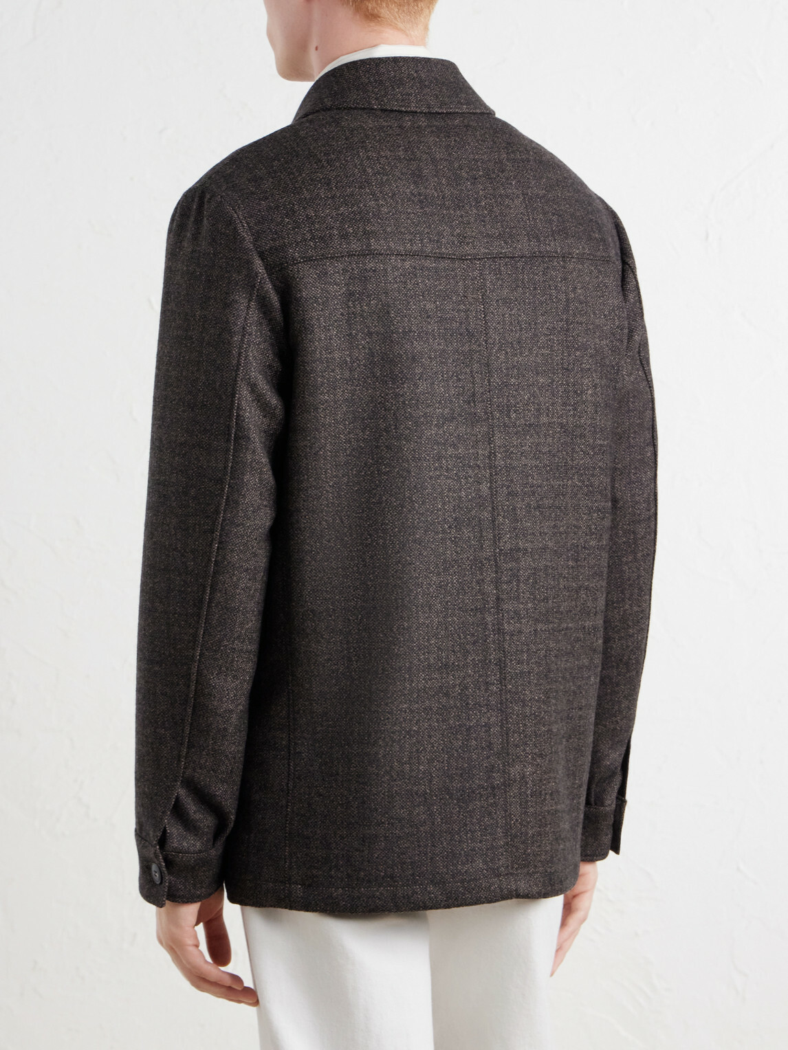 Canali - Wool and Cashmere-Blend Chore Jacket - Brown