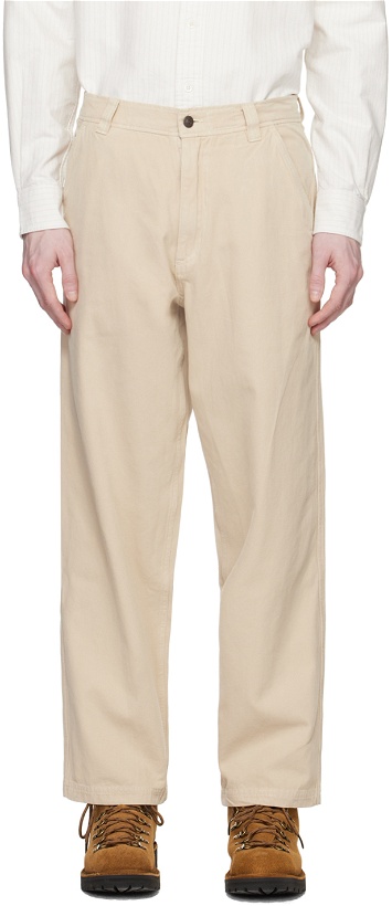 Photo: Adsum Beige Pigment-Dyed Trousers