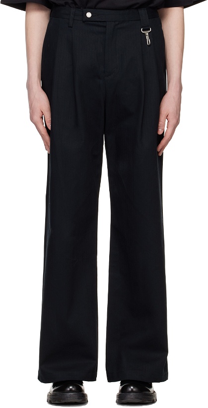 Photo: Reese Cooper Black Double Pleat Trousers