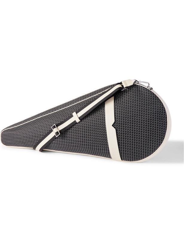 Photo: Valextra - Leather-Trimmed Canvas-Jacquard Tennis Racket Case
