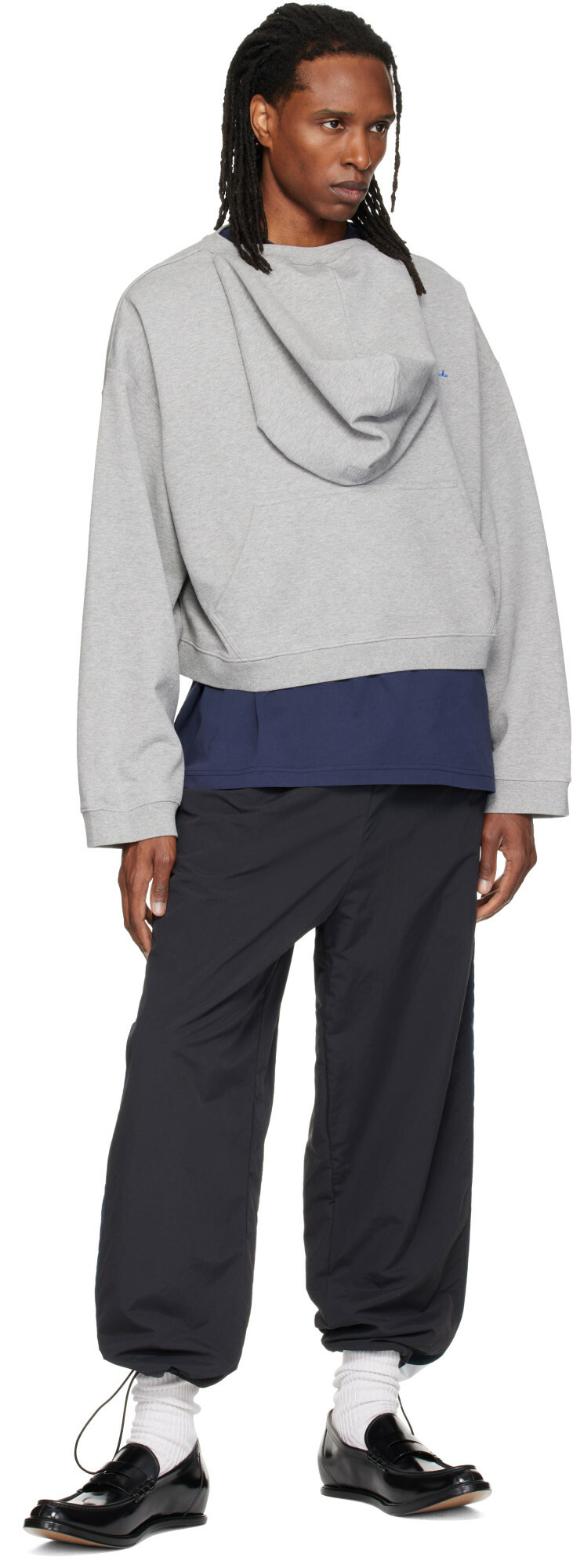 VETEMENTS Gray Athletic Logo Hoodie