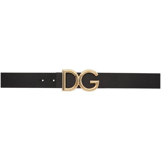 Photo: Dolce and Gabbana Black and Gold DG Belt