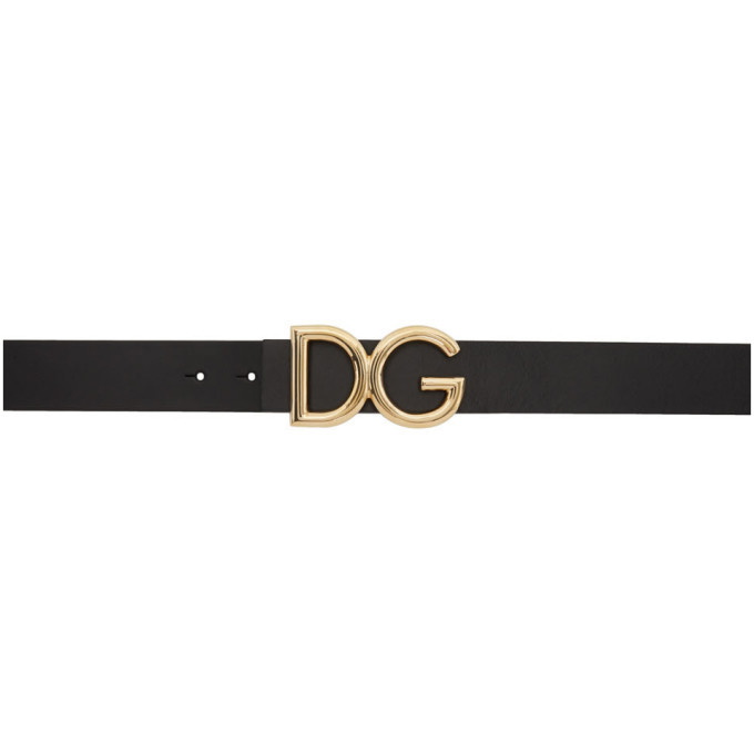 Photo: Dolce and Gabbana Black and Gold DG Belt