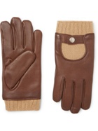 Mulberry - Cashmere and Leather Gloves - Brown