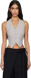 MM6 Maison Margiela Gray Light Wool Blend Vest