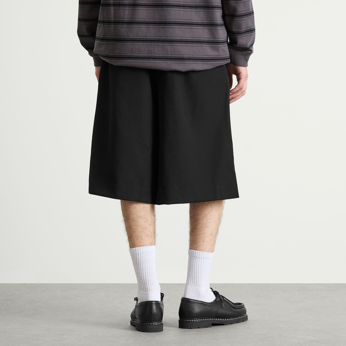 Comme des Garçons Homme Plus Men's Wool Short in Black