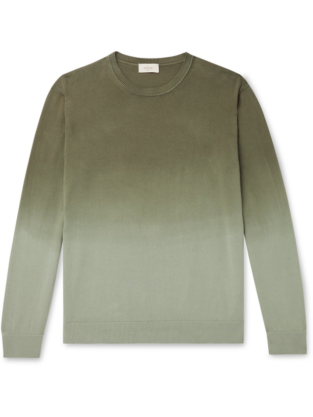 Photo: ALTEA - Dégradé Cotton Sweater - Green