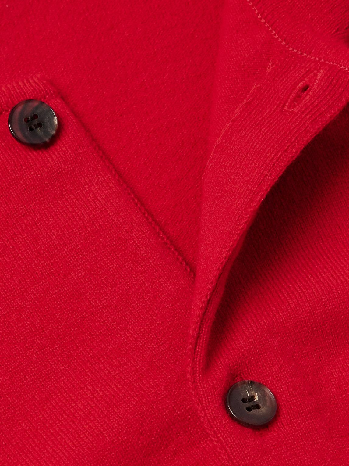 Auralee - Wool Cardigan - Red Auralee
