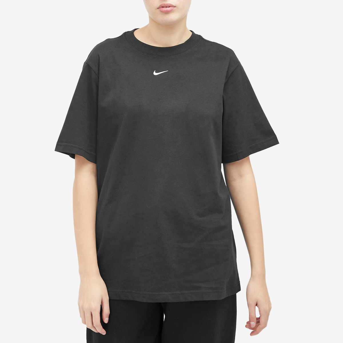 売れ筋商品|||ナイキ Tシャツ レディース トップス TEE - Sports T-shirt - black/white Nike Women's Essential T-Shirt in Black/White Nike