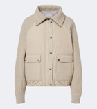 Brunello Cucinelli Wool, cashmere, and silk down jacket