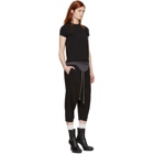 Rick Owens Drkshdw Black Drawstring Cropped Lounge Pants