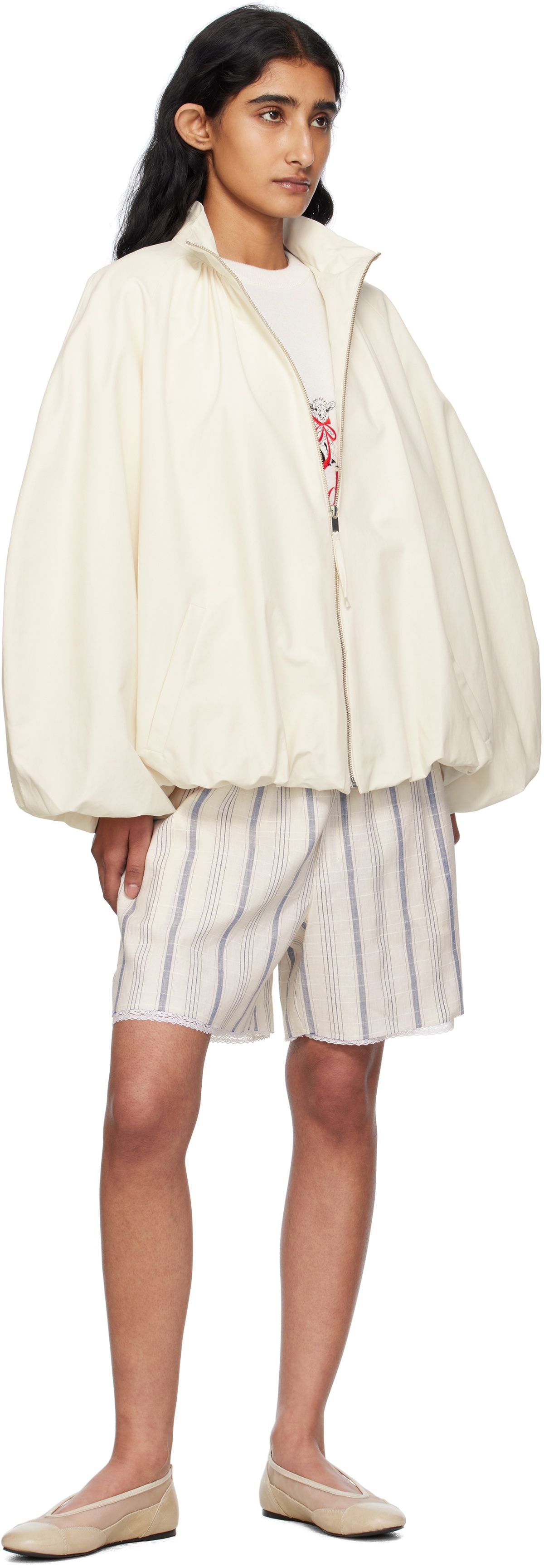 Cordera White Utility Balloon Jacket