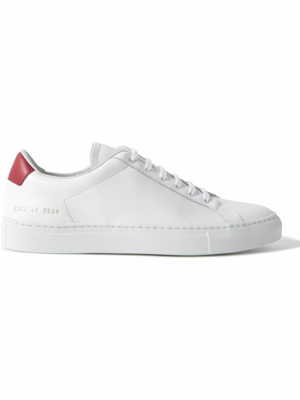 Photo: Common Projects - Retro Low Leather Sneakers - White