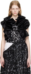 Comme des Garçons Black Ruffled Jacket