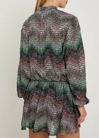 Missoni Chevron Sequin-embellished Metallic-knit Mini Dress Multicoloured
