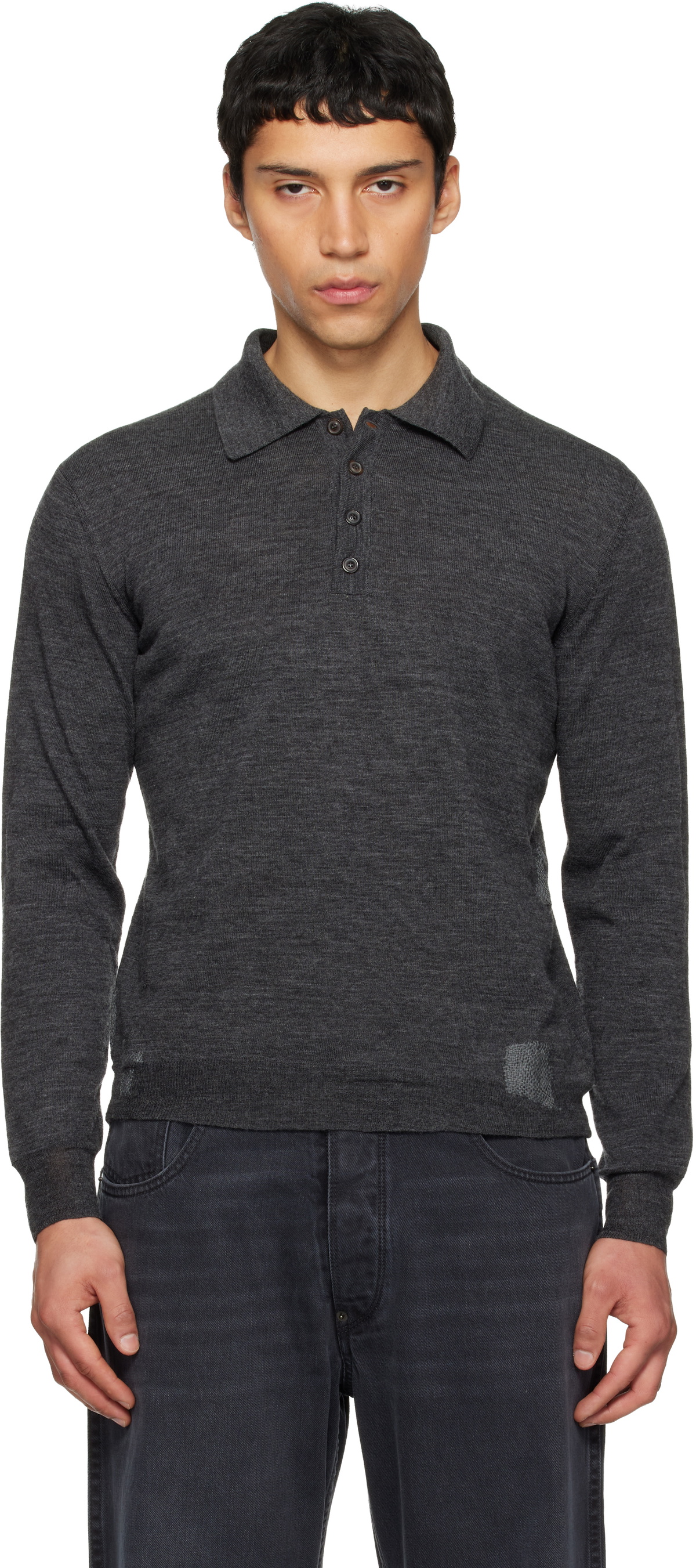 Maison Margiela Blue Kimono Shirt Maison Margiela