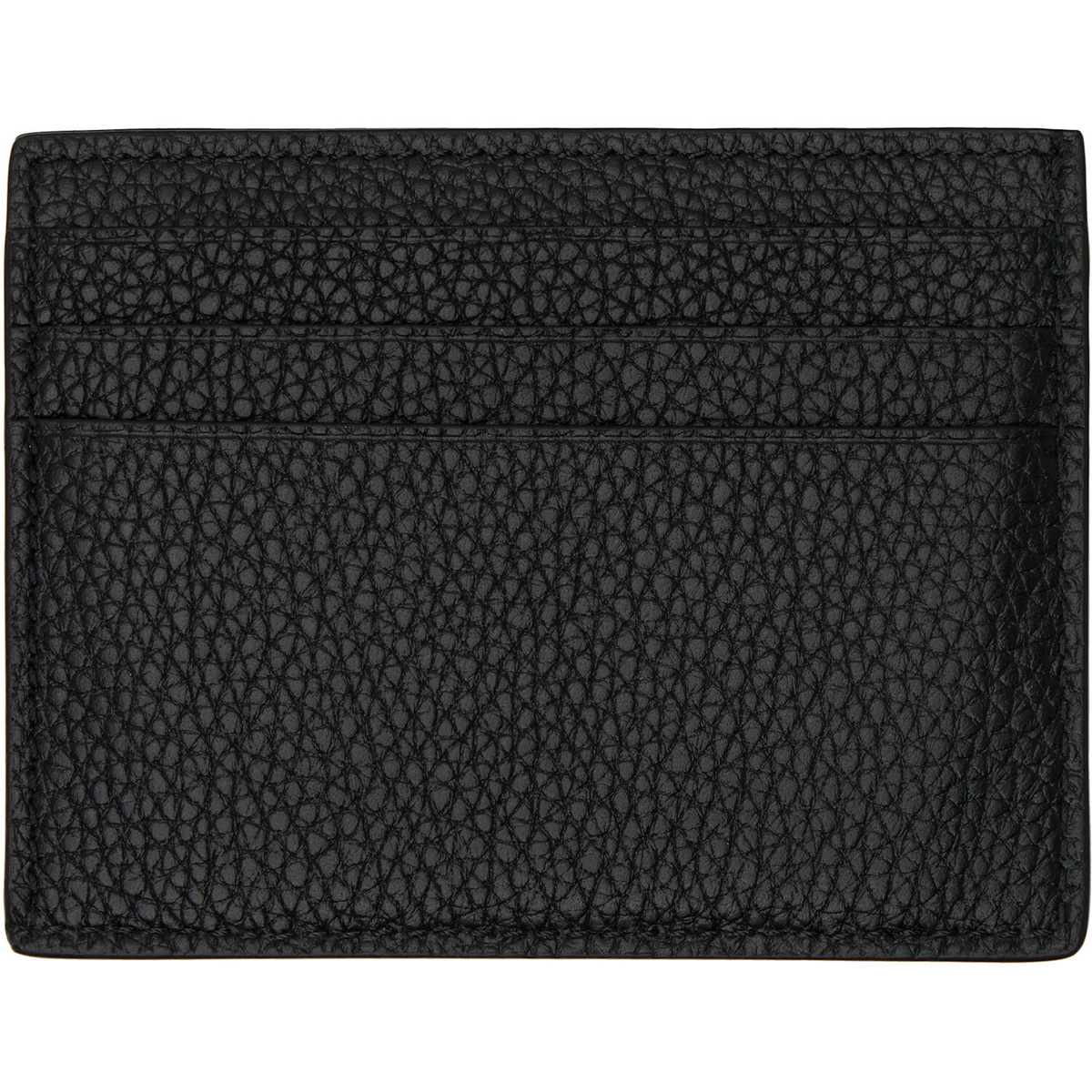 TOM FORD Black Grain Leather Classic Card Holder