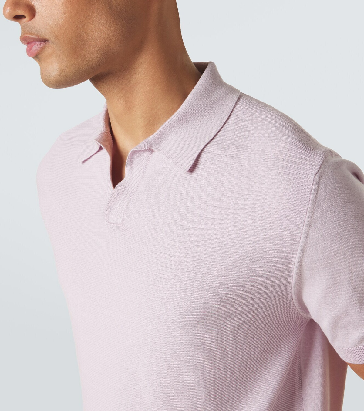 Canali Cotton and silk polo shirt