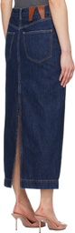 DARKPARK Blue Erika Denim Midi Skirt