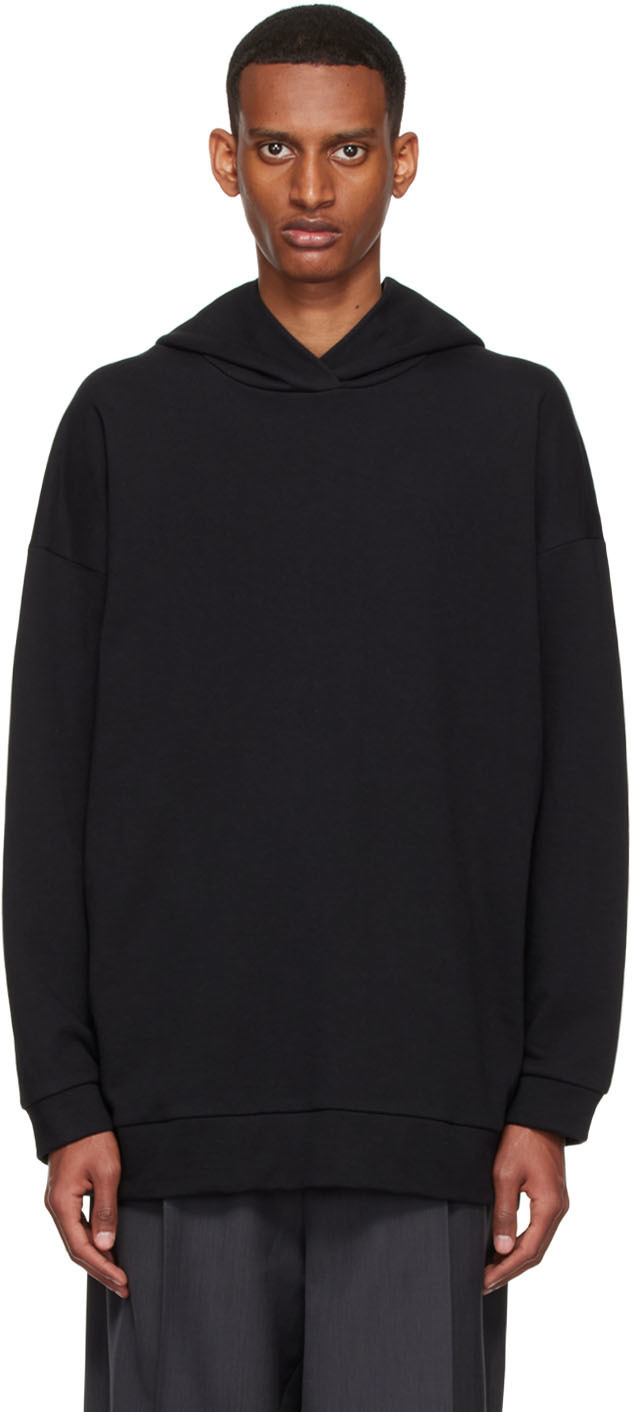 The Row SSENSE Exclusive Black Essoni Hoodie The Row