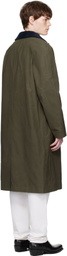 A.P.C. Khaki Gaspard Mac Raincoat