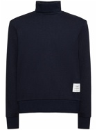 THOM BROWNE - Cotton Knit Turtleneck Sweater