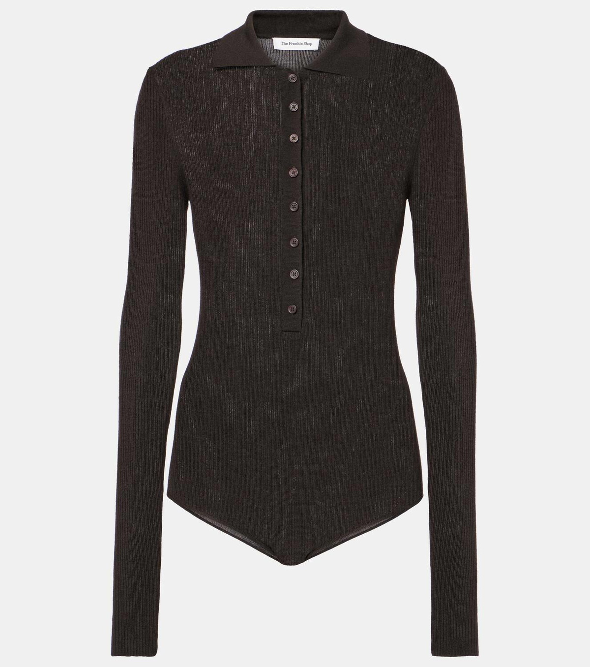 The Frankie Shop Solana wool, silk, and cashmere bodysuit