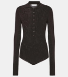 The Frankie Shop Solana wool, silk, and cashmere bodysuit