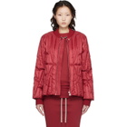 Rick Owens Moncler + Rick Owens Red Geocamo Flight Down Jacket