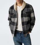 RRL Padded plaid cotton twill overshirt