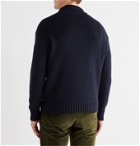 Anderson & Sheppard - Slim-Fit Shawl-Collar Cashmere Sweater - Blue