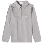 Parel Studios Men's Prespa Quarter Zip Waffle in Light Grey