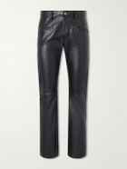 Enfants Riches Déprimés - Wicked Game Flared Leather Trousers - Black