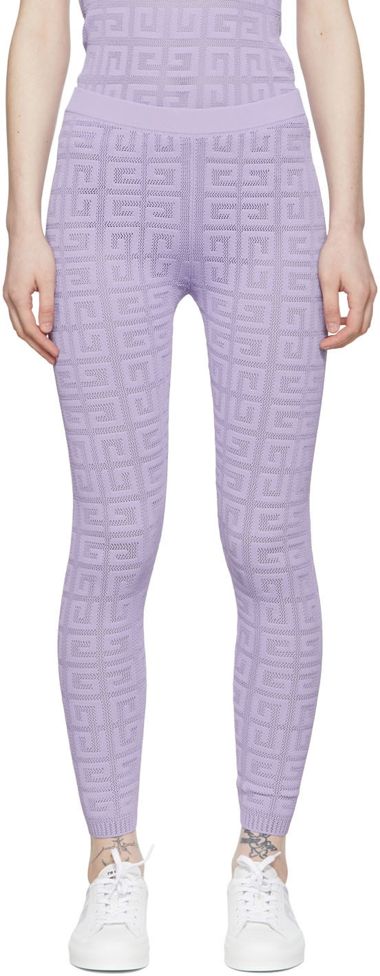 Givenchy Purple 4G Leggings Givenchy