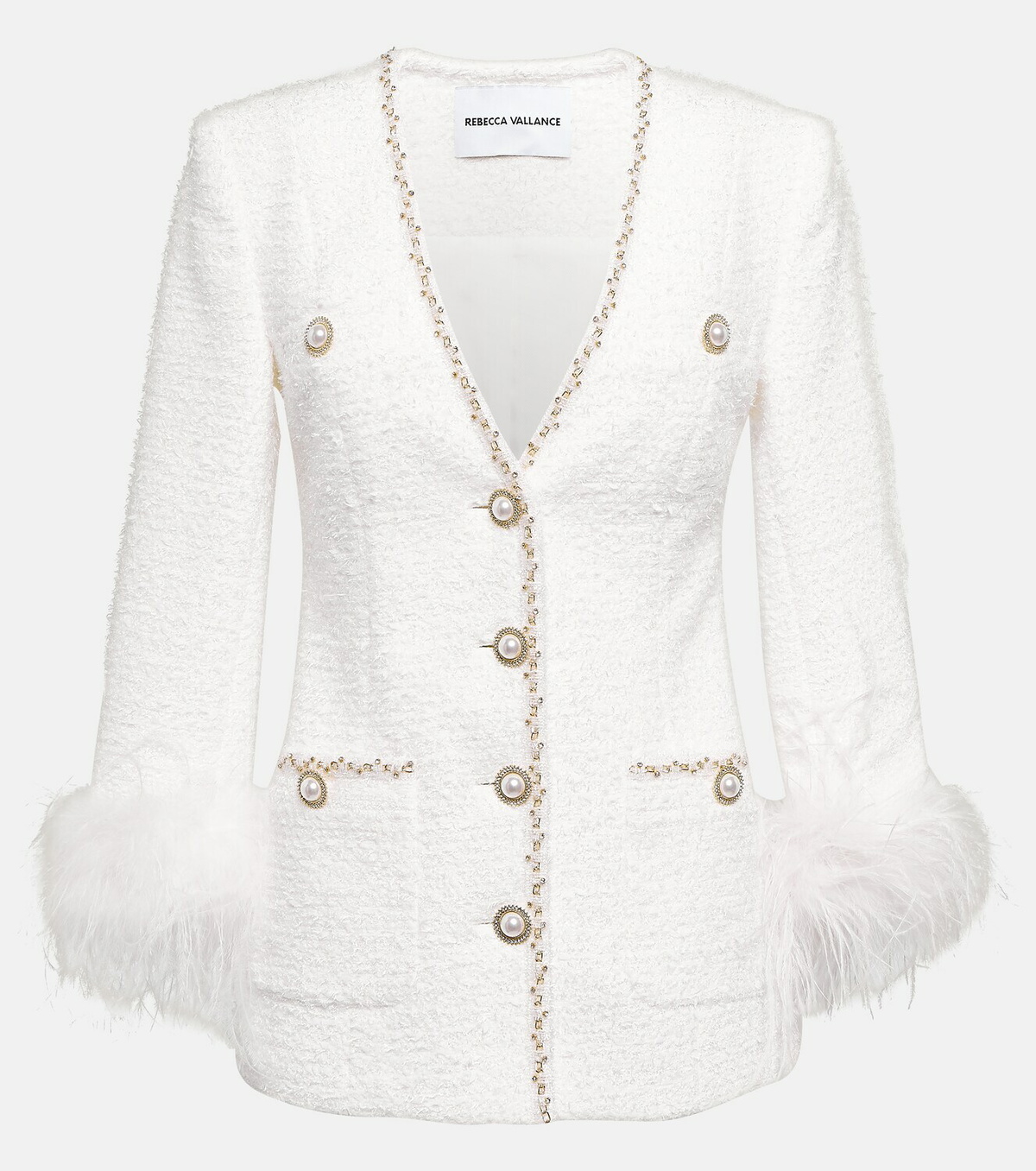 Rebecca Vallance Bridal The Departure bouclé blazer