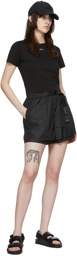 Juun.J Black Nylon Shorts