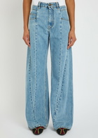 Maison Margiela Asymmetric Wide-leg Jeans Denim